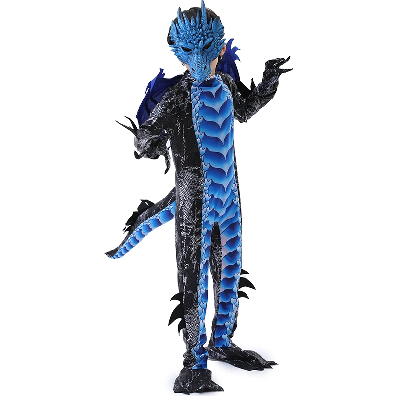 Storybook Character Day Dragon Jumpsuit voor kinderen met capuchon